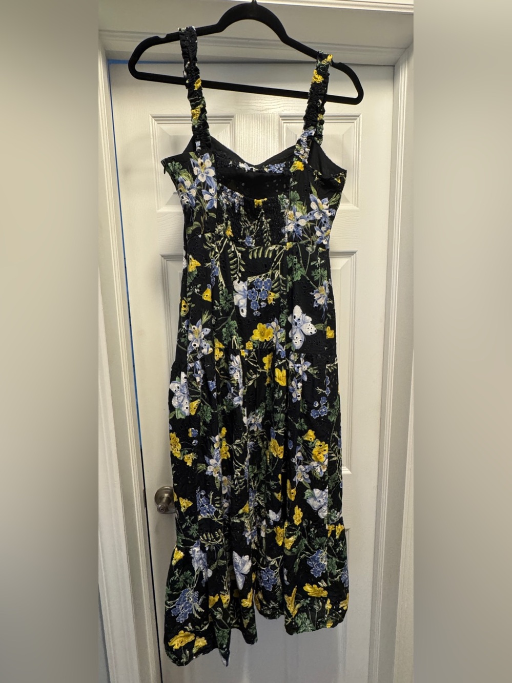 Zara Midi Floral Dress - Navy - Medium - Picture 5 of 5